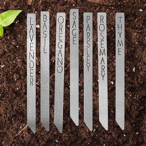 15" Metal Garden Markers - Plant Label Tags Outdoor Garden Markers ...