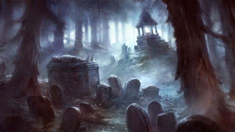 Spooky Graveyard Wallpapers - Top Free Spooky Graveyard Backgrounds ...