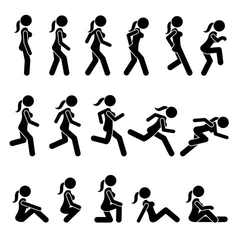 Running Pose, Person Running, Movement Drawing, Gesture Drawing, Stick ...