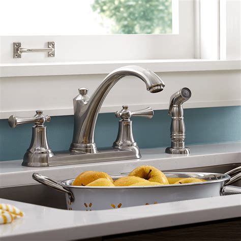 American Standard Portsmouth 2-Handle Kitchen Faucet with Side Spray ...