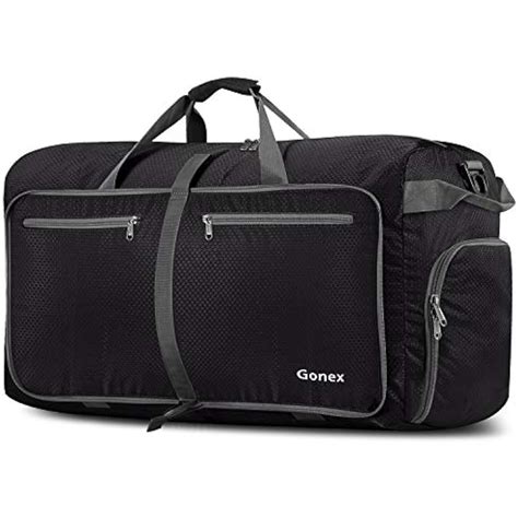 100L Packable Travel Duffle Bag Extra Large Luggage Duffel Black ...