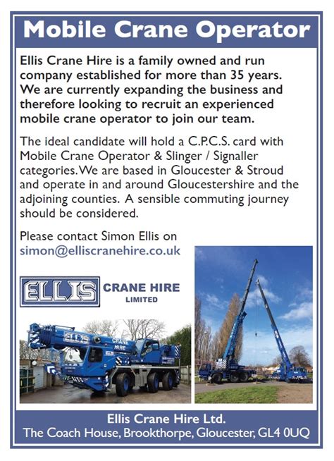 Mobile Crane Operator | Job Portal | Vertikal.net