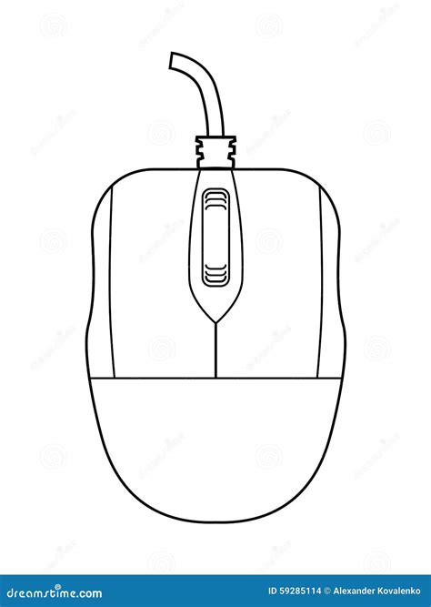 Computer mouse stock illustration. Illustration of design - 59285114