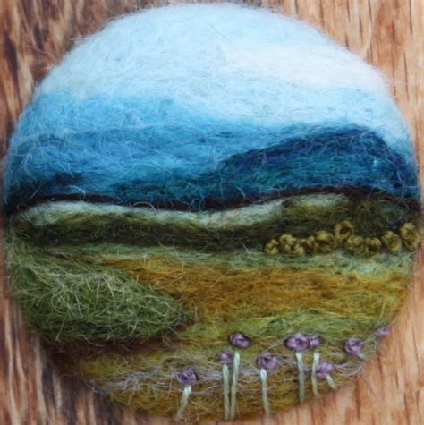 Needle Felting Wool Landscapes - XciteFun.net