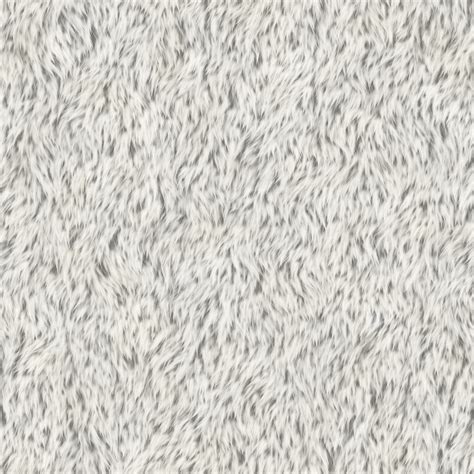 Short White Fur Texture Background