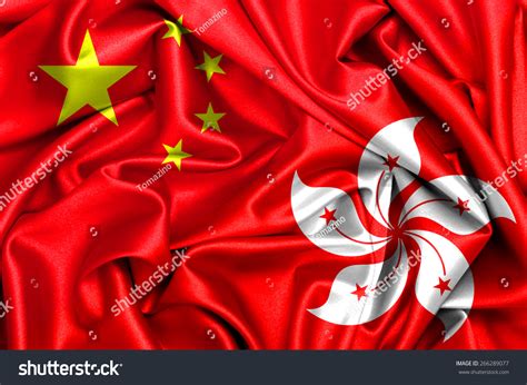 Waving Flag Of Hong Kong And China Stock Photo 266289077 : Shutterstock