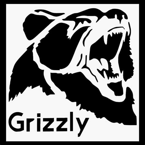 Amazon.com : Bear Stencil - Grizzly Bear Stencil - Bear Claw Stencil ...