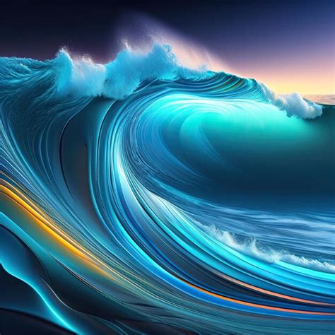 Premium AI Image | Abstract Water Waves Background