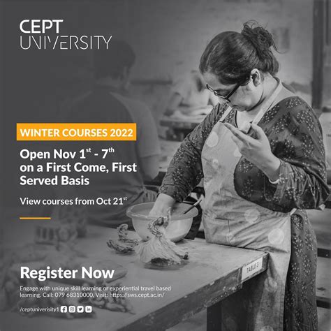 Register Now for CEPT Winter Courses 2022 | See more here - https://sws ...