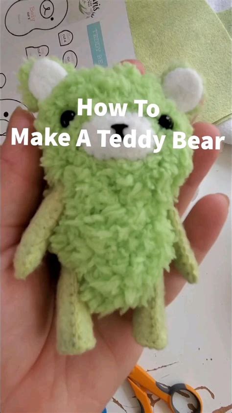 How to make Tiny Teddy Bear - DIY Hand Sewing Tutorial