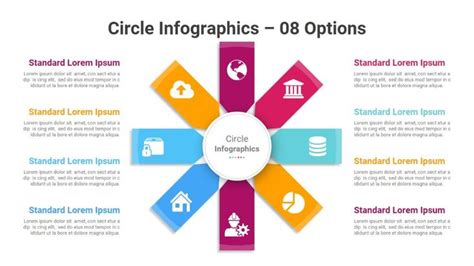 Circle Infographics PowerPoint Diagram Template | Infographic, Circle ...