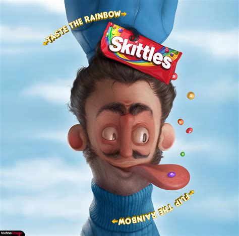 Skittles • Flip the rainbow, taste the rainbow on Behance