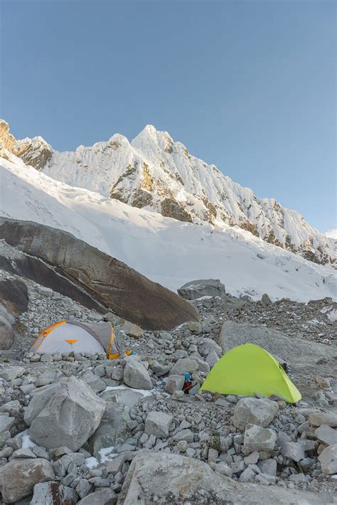 "Camping Tents At The Base Of The Mountain" by Stocksy Contributor ...