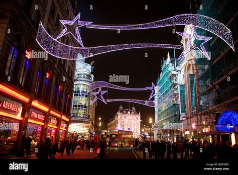 Christmas decorations London, England, Britain, UK Stock Photo - Alamy