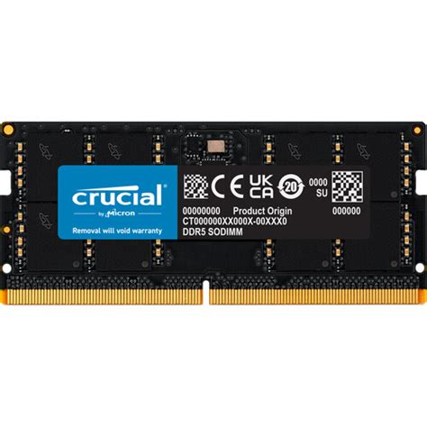 Crucial 12GB DDR5 5600 MHz SO-DIMM Memory Module CT12G56C46S5