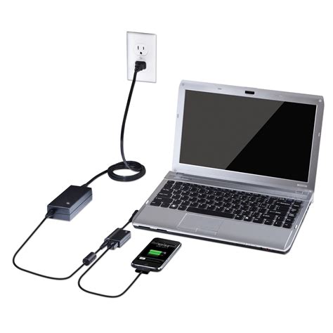 Laptop Charger with USB Fast Charging Port - APA32US - Black: Chargers ...