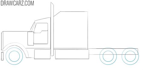 How to Draw a Semi Truck