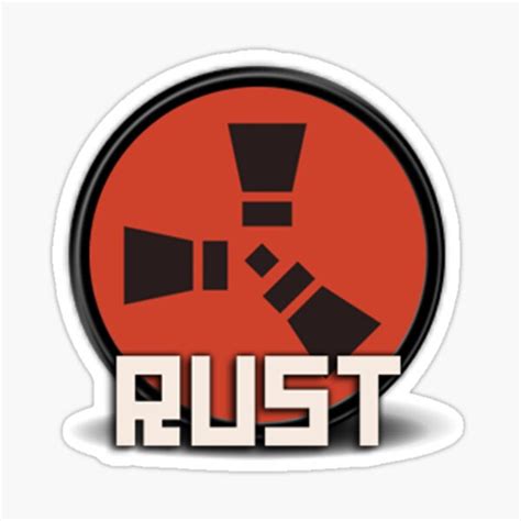 "Rust (Logo)" Sticker for Sale by EpicMangoDude | Redbubble