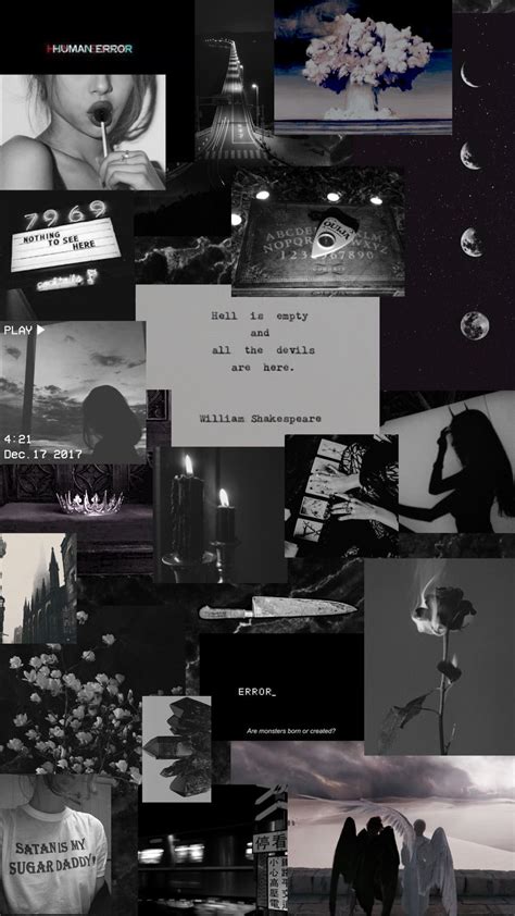 Aesthetic Black Collage Wallpapers - Wallpaper Cave