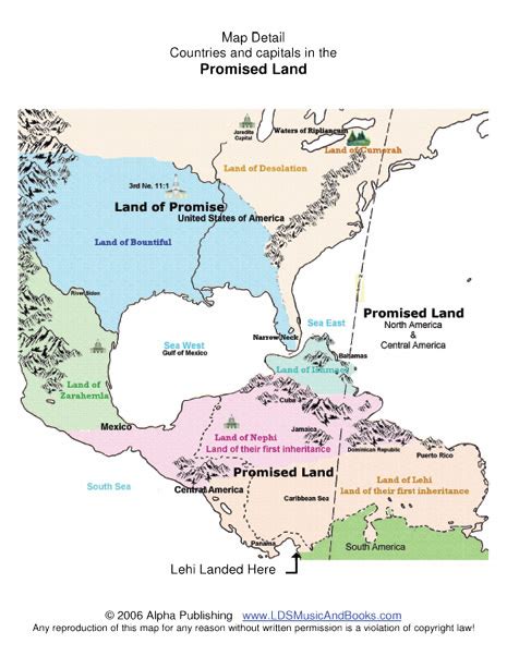 The Book of Mormon geography lands and map with DNA evidence