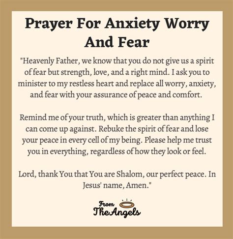 7 Powerful Prayers For Anxiety Worry And Fear: With Images