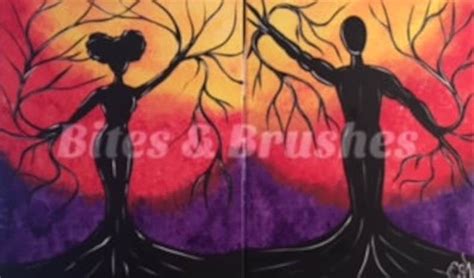 Couples Paint & Sip/ Pre Drawn/ DIY Paint | Etsy