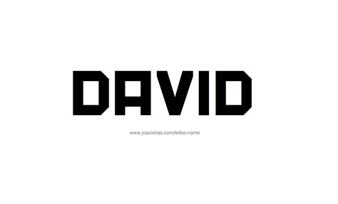 David Name Tattoo Designs