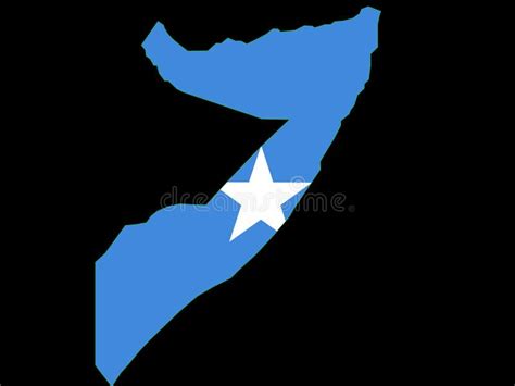 Map of Somalia and Somali Flag Stock Vector - Illustration of country ...