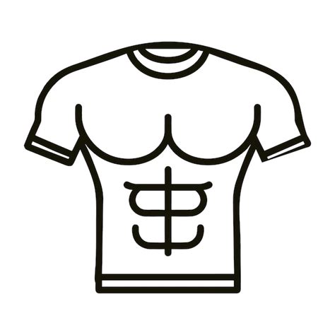 Premium Vector | Vector Outline Tshirt vector template