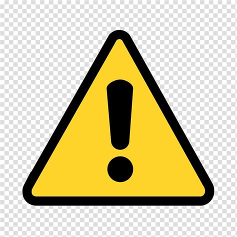 Yellow Warning Triangle Sign Warning Icon Transparent Background Png ...