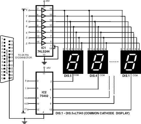 7 Segment Display Circuit Diagram