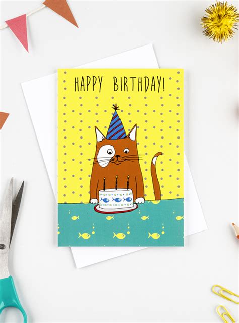 Happy birthday cat card – Boodle