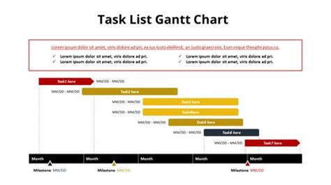 Task List Gantt Chart|Tables|Diagram