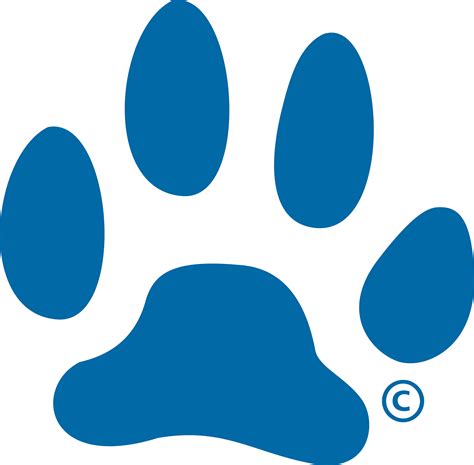 Blue Paw Print Logo - ClipArt Best