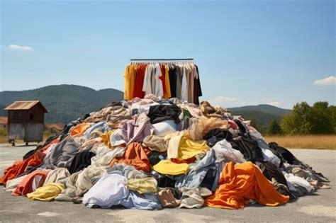 Premium AI Image | Fast fashion environmental impact