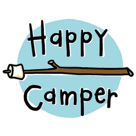 Camper clipart happy camper, Camper happy camper Transparent FREE for ...