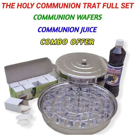 The Holy Communion Full Set | Holy Communion Tray & Communion Wafers ...