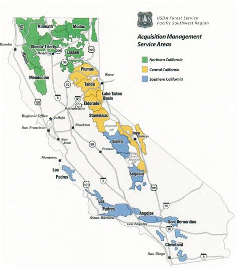 California National Forest Map | Printable Maps