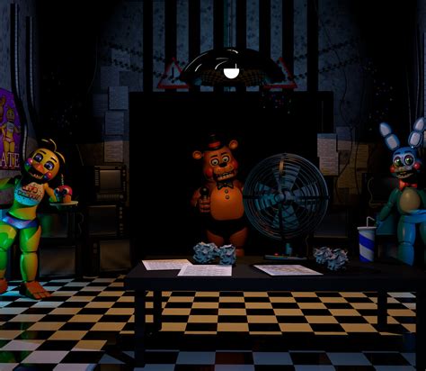 FNaF 2 office - C4D by Shad0ww2 on DeviantArt