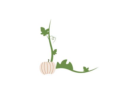 Pumpkin Vine - Border SVG Cut file by Creative Fabrica Crafts ...