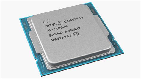 Intel Core i9 11900K CPU 3D Model $24 - .3ds .blend .c4d .fbx .max .ma ...