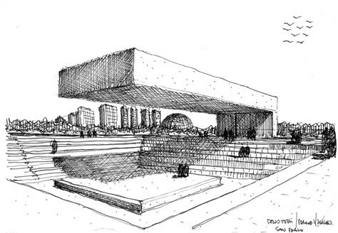 5 Architectural Sketches With Lines #1 - illustrarch | Architecture ...