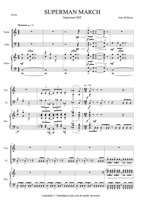 Superman Main Theme (Superman OST) | Sheet Music Plus