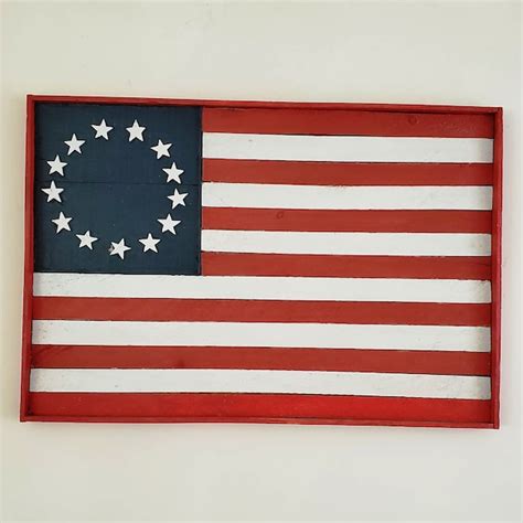 Wooden 13 Colonies Flag - Etsy