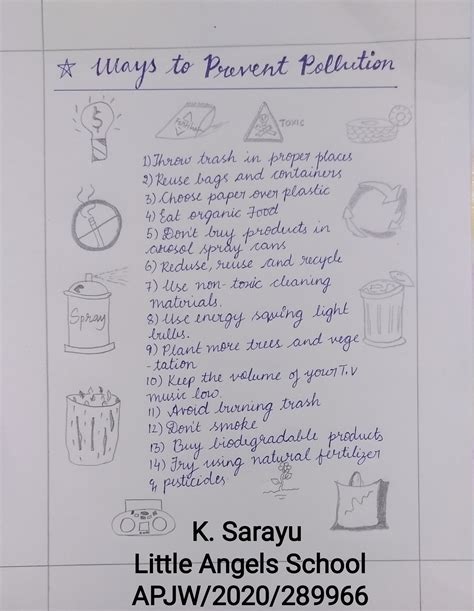 Ways to Prevent Pollution – Poster – India NCC