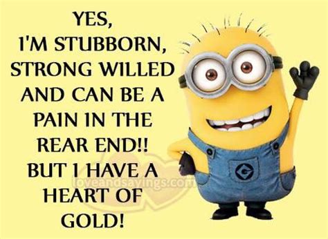 Stubborn strong willed minion | Minions, Stubborn, Character