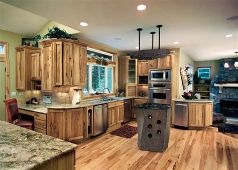 Rustic Kitchens With Hickory Cabinets | Besto Blog