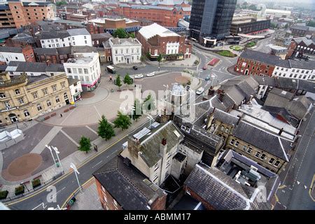 aerial view of Rochdale town centre, Lancashire, UK Stock Photo - Alamy