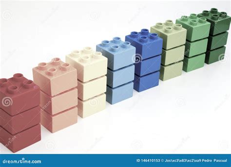 Samples of Vintage Coloured Lego Duplo Bricks Stock Image - Image of ...