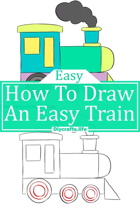 28 Easy Train Drawing Ideas - Step by Step Guide - DIY Crafts